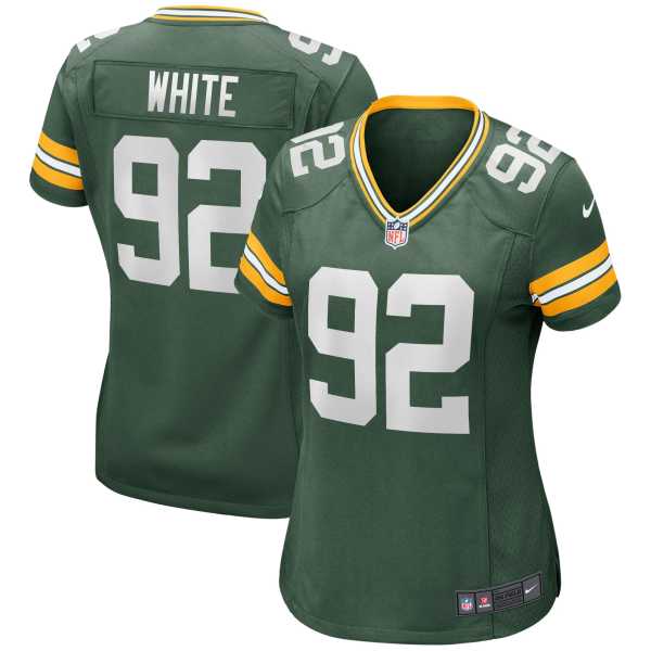 Women's Green Bay Packers Reggie White Green Game Retired Player Jersey