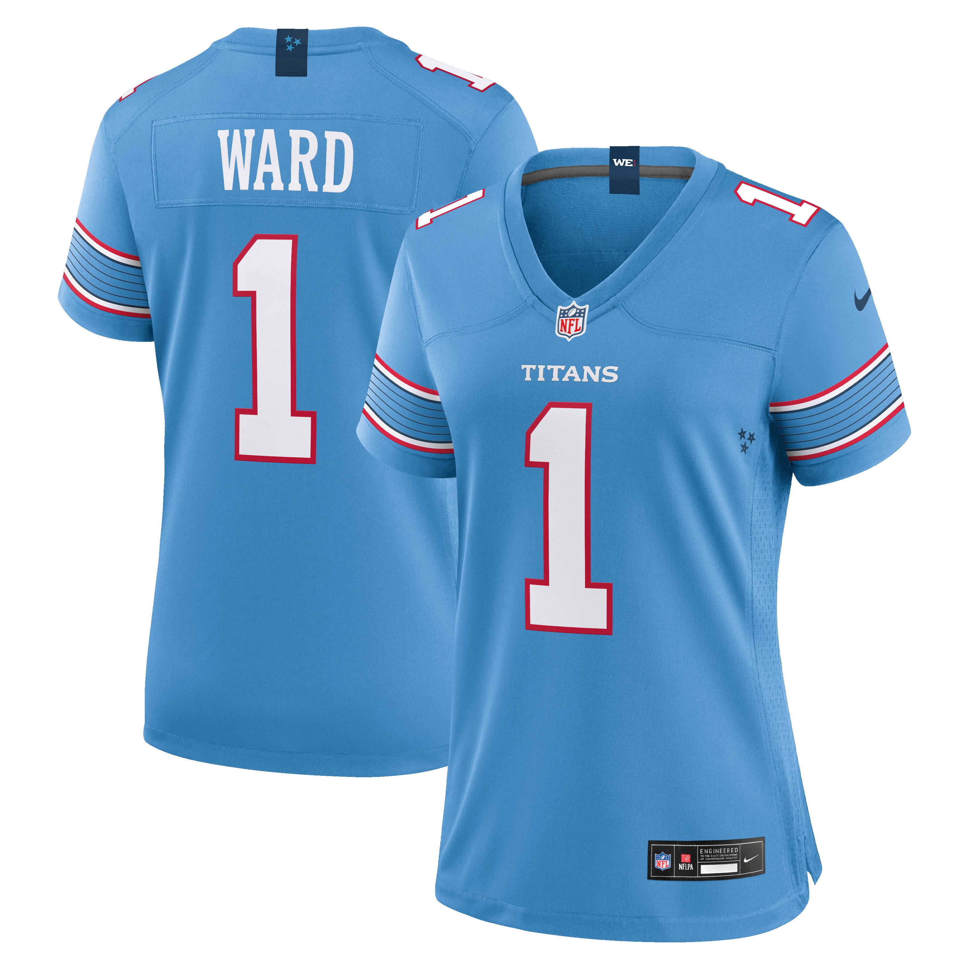 Women's Tennessee Titans Cameron Ward Light Blue Game Jersey