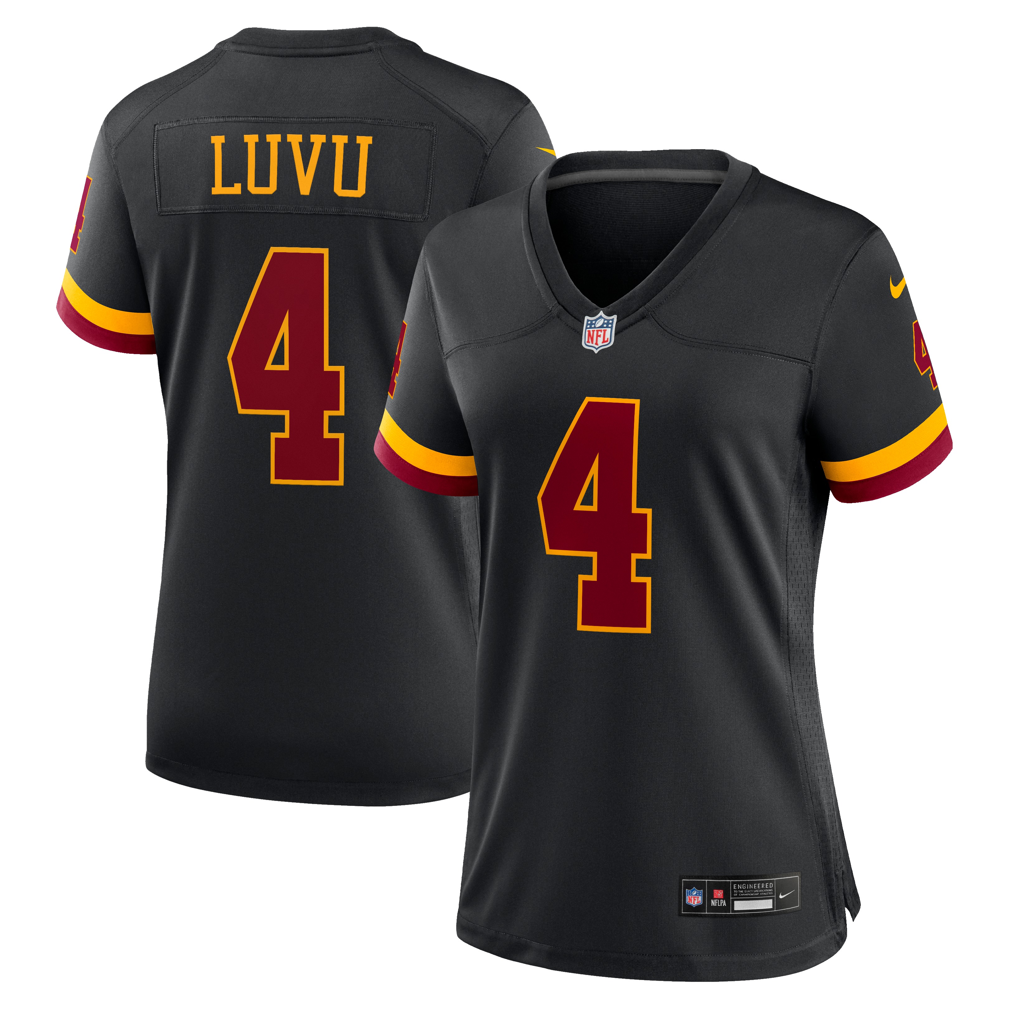 Women's Washington Commanders Frankie Luvu Black Hail Raiser Alternate Game Jersey
