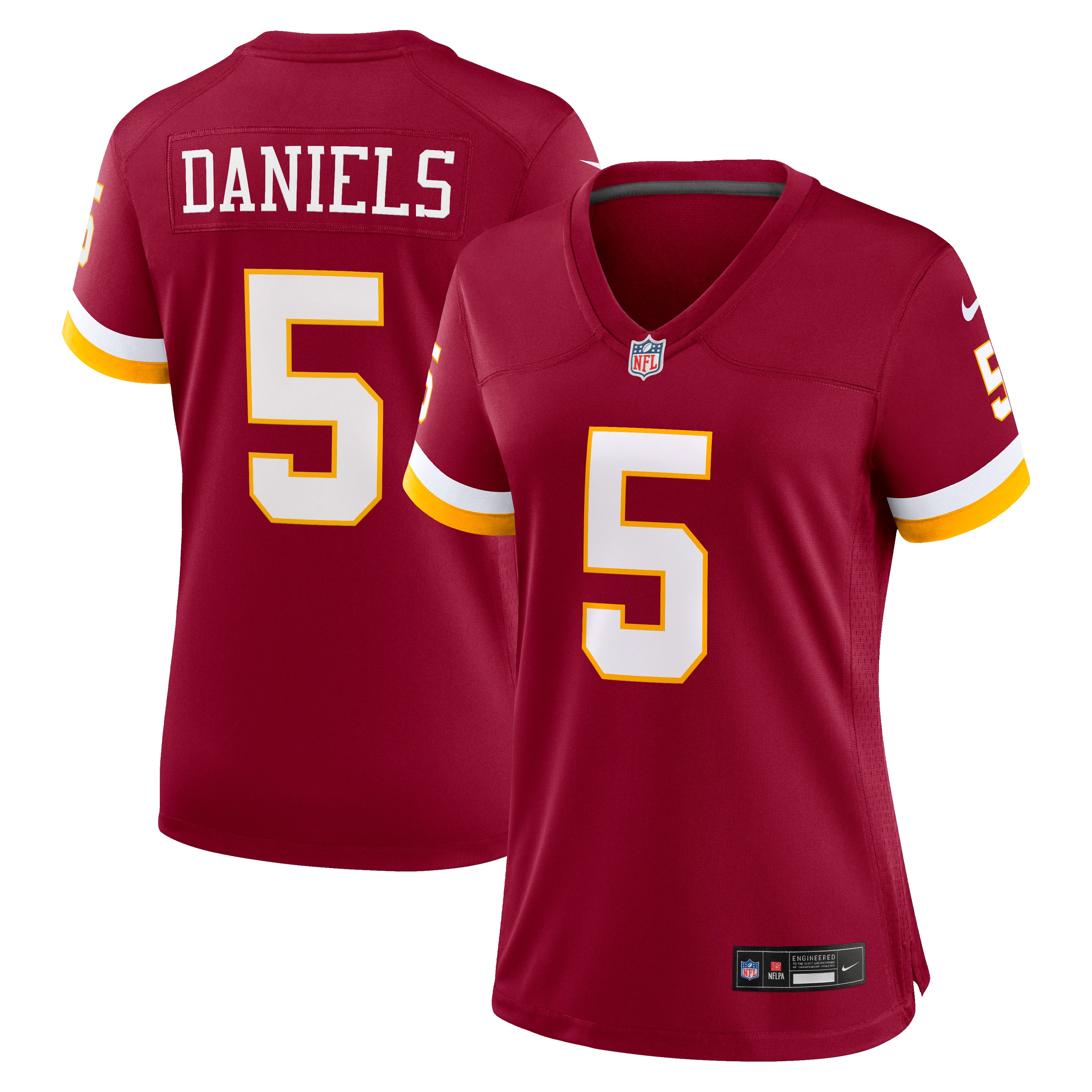 Women's Washington Commanders Jayden Daniels Burgundy Game Jersey