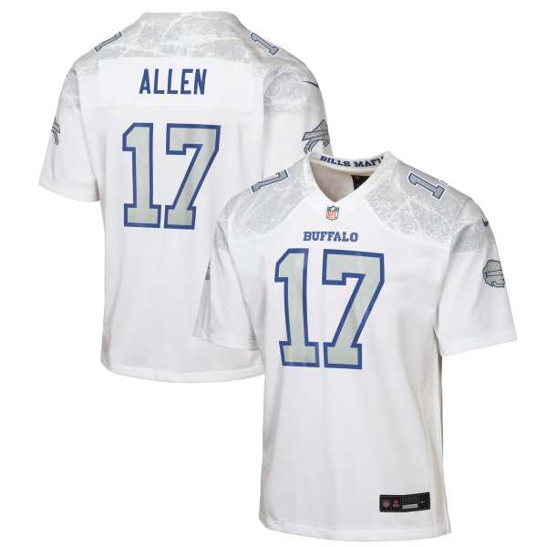 Youth Buffalo Bills Josh Allen White Rivalries Collection Game Jersey