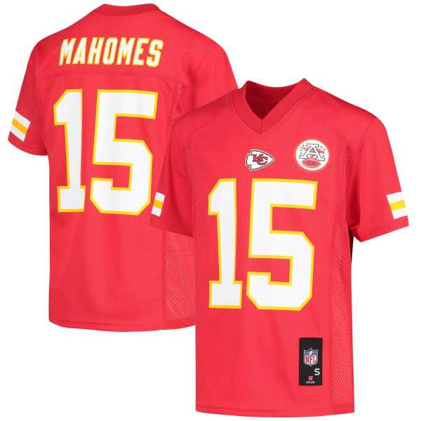 Youth Kansas City Chiefs Patrick Mahomes Red Replica Jersey