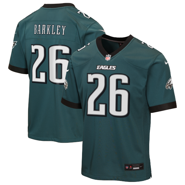 Youth Philadelphia Eagles Saquon Barkley Midnight Green Team Game Jersey