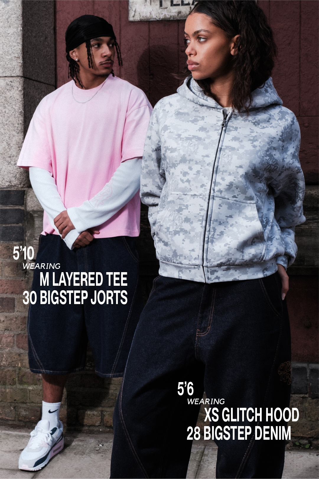 Glitch Hood (Light Grey) size reference 2