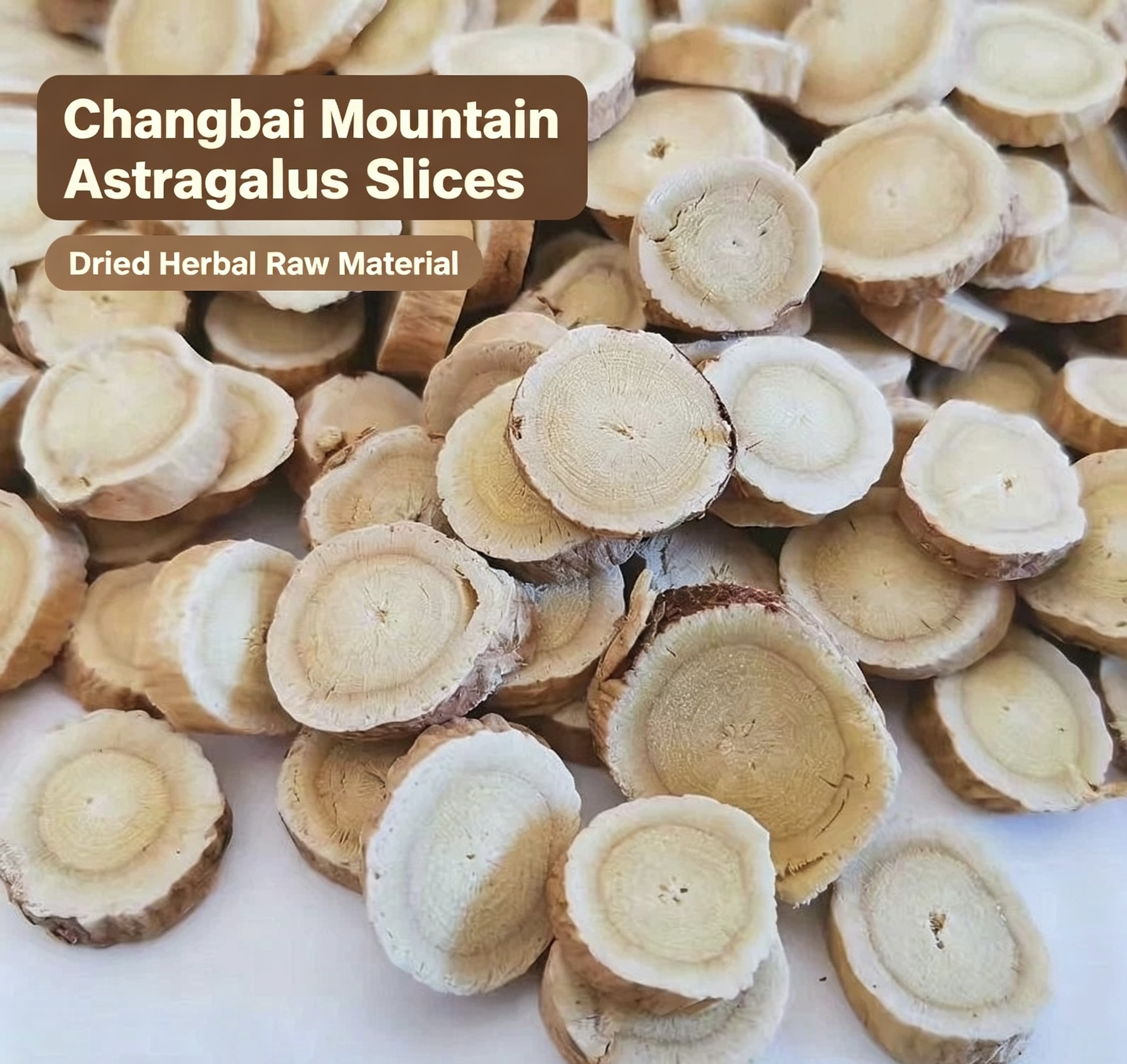 Changbai Mountain Wild‑Type Astragalus Root Slices | 长白山野生黄芪切片