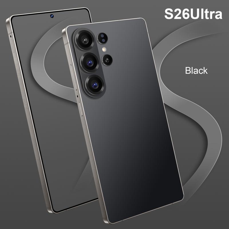 S26 Ultra Estilo Smartphone 7.3" 12GB RAM 256GB 5G Cámara 108MP Batería 8800mAh Desbloqueo Facial Experiencia Ultra Celular Pareja con Pantalla Full HD y Procesador 12Core