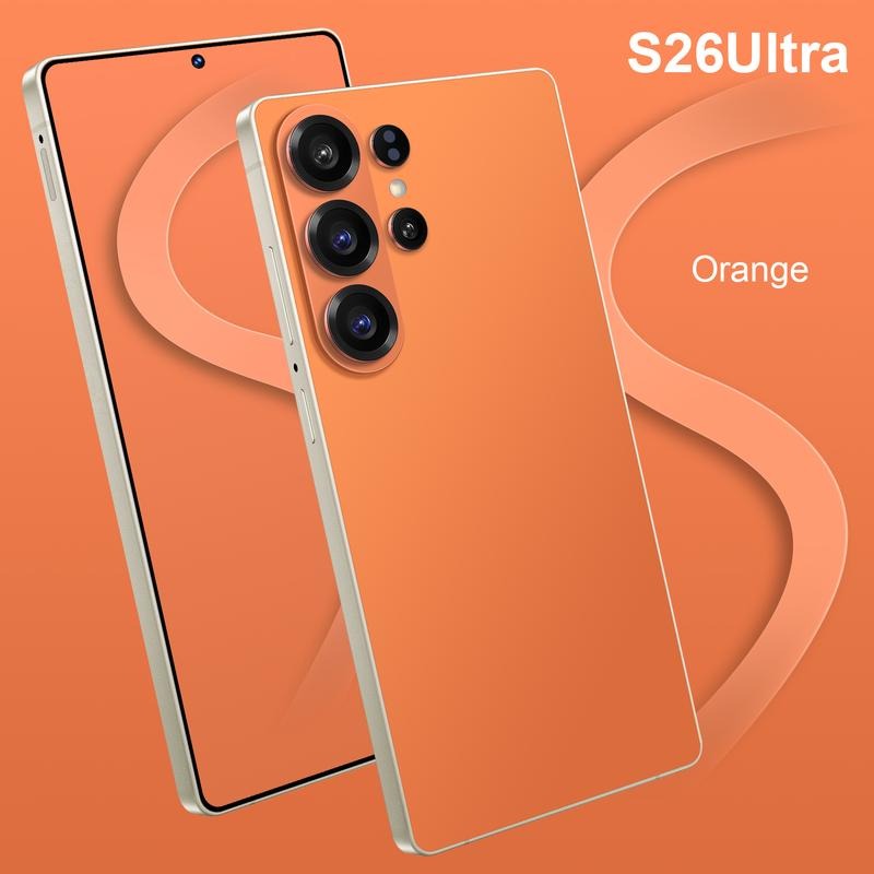 S26 Ultra Estilo Smartphone 7.3" 12GB RAM 256GB 5G Cámara 108MP Batería 8800mAh Desbloqueo Facial Experiencia Ultra Celular Pareja con Pantalla Full HD y Procesador 12Core