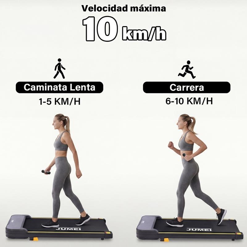 Caminadora Eléctrica Jumei 2HP con Inclinación, Velocidad 1‑10 Km/h, Carga Máxima 120 Kg