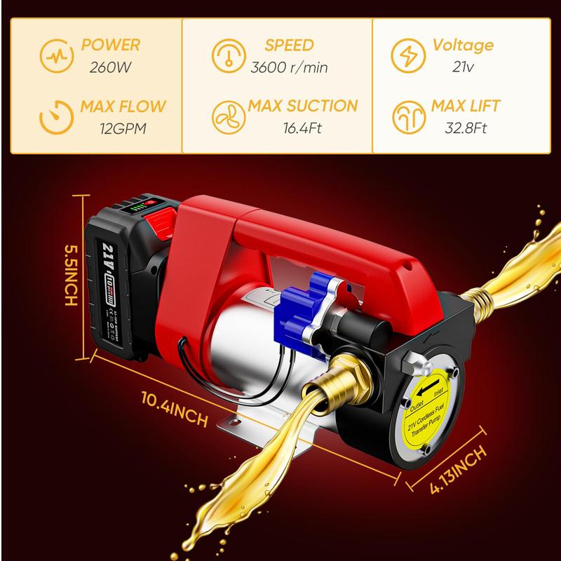 😱Existencias limitadas - Solo por hoy MXN$ 655🎁 Bomba de transferencia, kit de bomba de transferencia de diésel portátil inalámbrica.