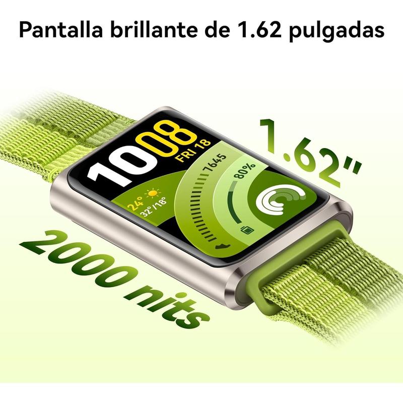 HW Band 11 Pro Smartwatch con GPS, Caja de Aleación de Aluminio, Gran Pantalla de 1.62", Frecuencia Cardíaca y SPO₂, Nuevo Monitoreo de Sueño, Bienestar Emocional, Android & iOS, Azul