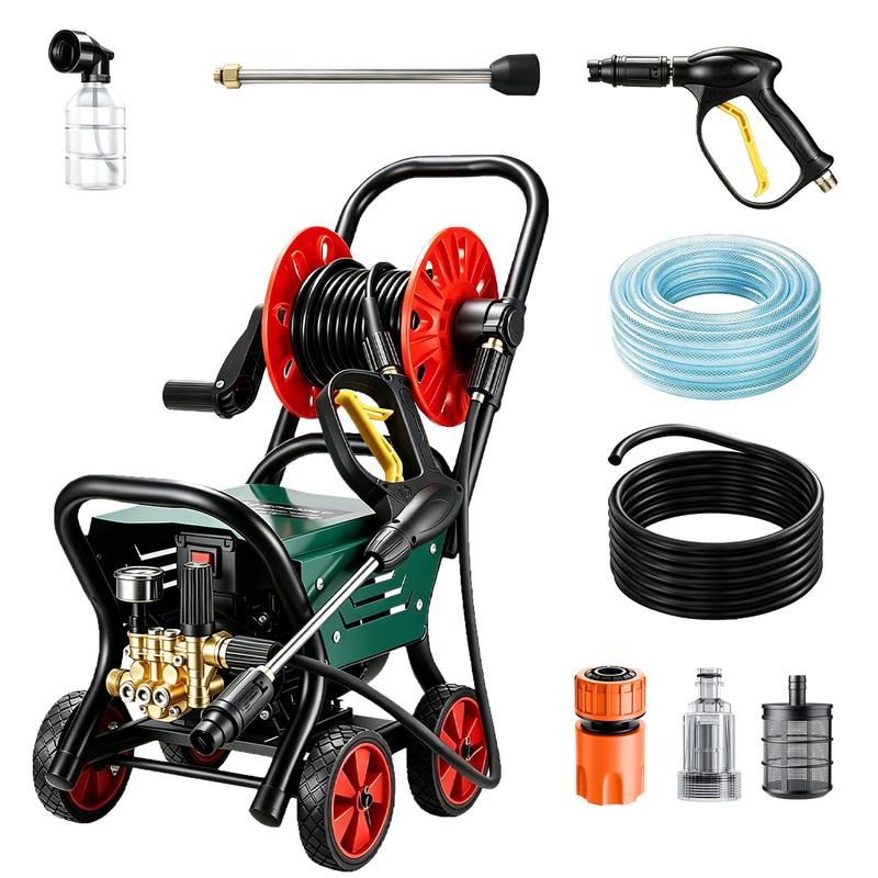 SOARFLY Hidrolimpiadora eléctrica profesional de alta presión (5800 PSI, 5800 W, 60 Hz, 12 l/min)-hidrolavadora para lavar minisplit