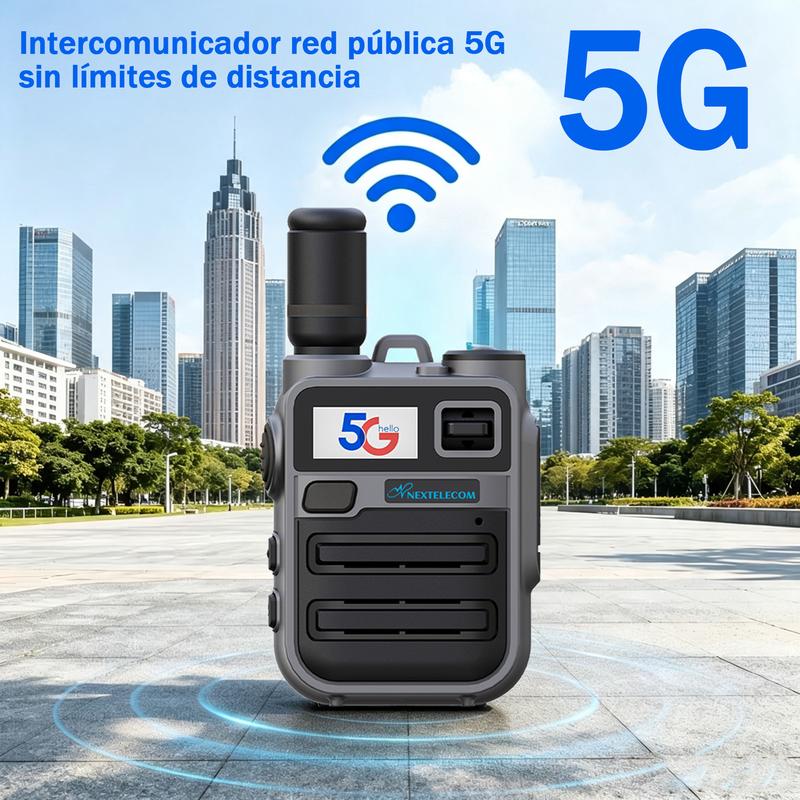 Walkie-talkies K28  5G POC, alcance ilimitado, Radio de red pública, sin cuotas SIM de por vida，radio portátil bidireccional, comunicación bidireccional para adultos, pulsar para hablar (PTT), batería recargable de larga duración, carcasa metálica resiste