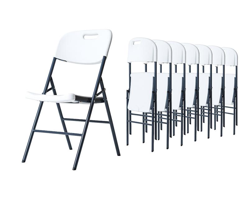 Envío GRATIS Paquete de 8 Sillas Plegables Blanca Color Blanco