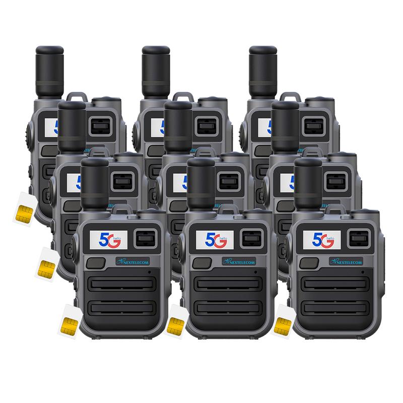 Walkie-talkies K28  5G POC, alcance ilimitado, Radio de red pública, sin cuotas SIM de por vida，radio portátil bidireccional, comunicación bidireccional para adultos, pulsar para hablar (PTT), batería recargable de larga duración, carcasa metálica resiste