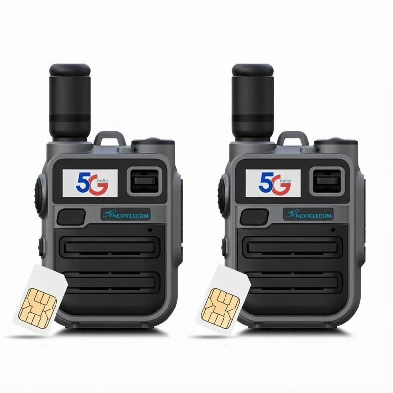 Walkie-talkies K28  5G POC, alcance ilimitado, Radio de red pública, sin cuotas SIM de por vida，radio portátil bidireccional, comunicación bidireccional para adultos, pulsar para hablar (PTT), batería recargable de larga duración, carcasa metálica resiste
