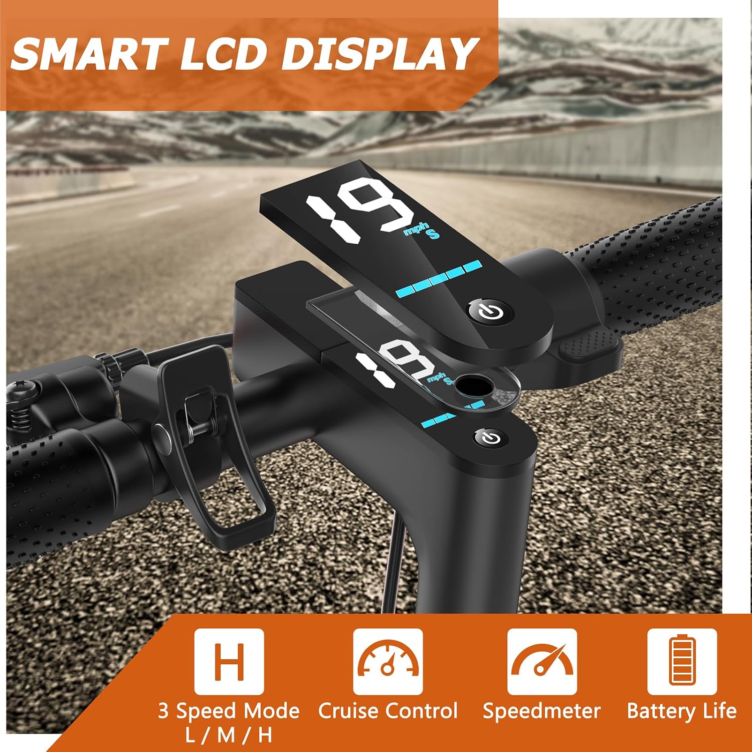 Scooter eléctrico Qlaway de 8,5 pulgadas para adultos: velocidad de 19/20 mph, motor de 350/500 W, batería de 187,2/288,6/444 Wh, autonomía de hasta 22 millas, diseño plegable, capacidad de carga de 265 libras y control por aplicación.
