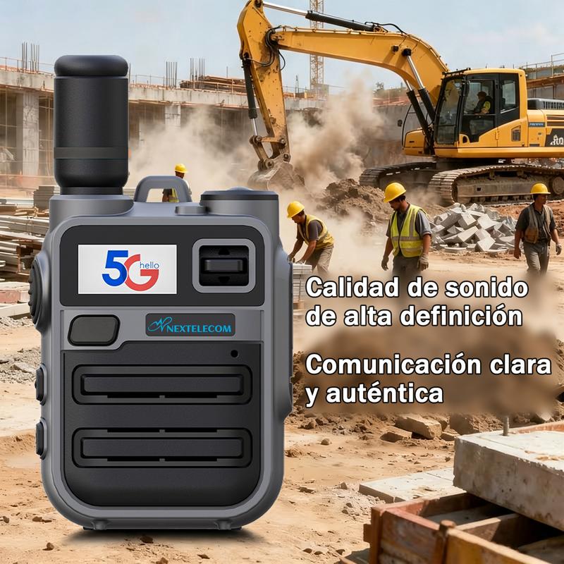 Walkie-talkies K28  5G POC, alcance ilimitado, Radio de red pública, sin cuotas SIM de por vida，radio portátil bidireccional, comunicación bidireccional para adultos, pulsar para hablar (PTT), batería recargable de larga duración, carcasa metálica resiste