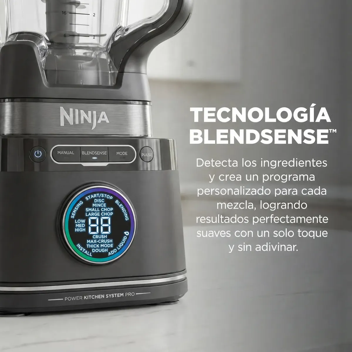 Sistema de Cocina Ninja® Detect™ Power Blender + Procesador Pro con BlendSense™, Vaso de 2.1 L, 1800 W