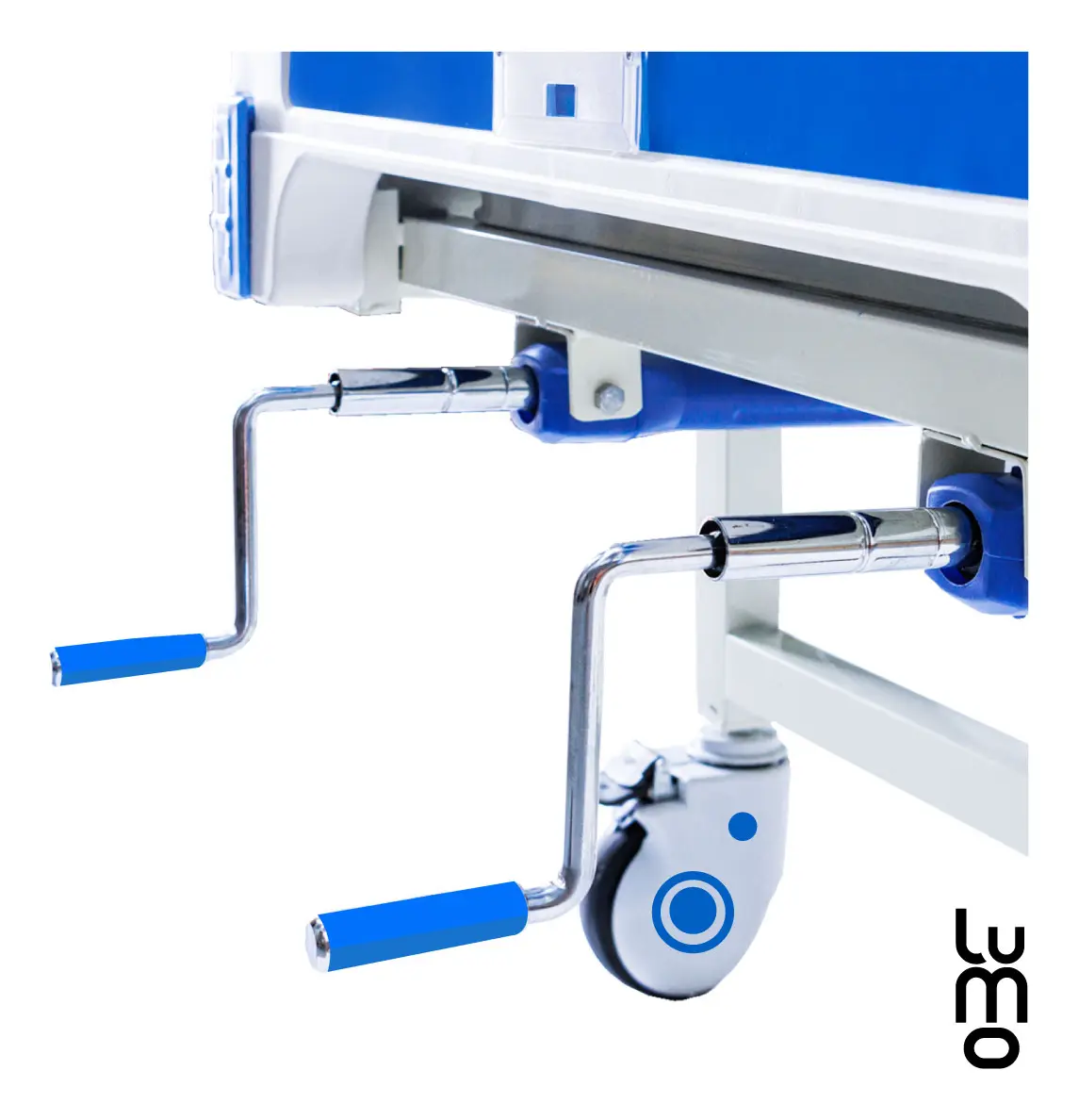 Cama Hospitalaria Manual Porta Suero Bandeja Comida Colchon