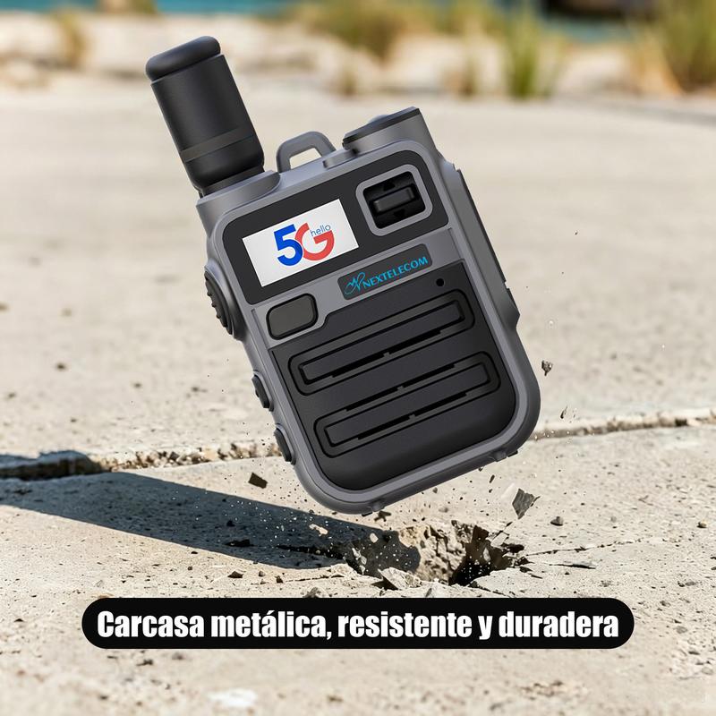 Walkie-talkies K28  5G POC, alcance ilimitado, Radio de red pública, sin cuotas SIM de por vida，radio portátil bidireccional, comunicación bidireccional para adultos, pulsar para hablar (PTT), batería recargable de larga duración, carcasa metálica resiste
