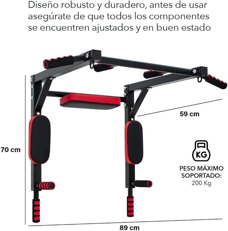Barra Multifuncional De Uso Rudo 8 En 1 Para Dominadas Y Calistenia En Casa