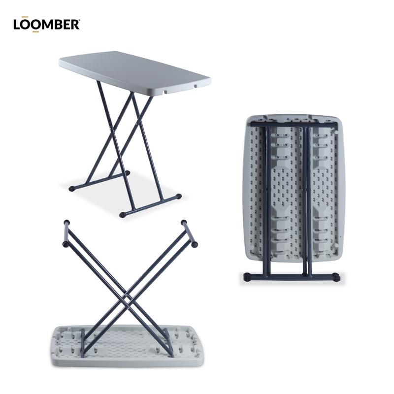 Paquete de 3/5 Mesa Plegable Multiusos 75 cm Color Blanco