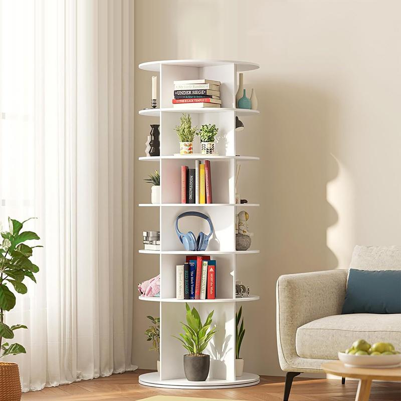 Organizador Giratorio Redondo 7 Niveles 1 Pieza Estante Almacenamiento PVC para Sala