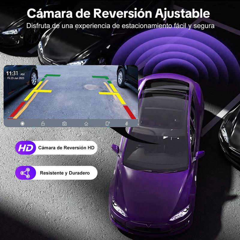 【HiEHA】2026 La pantalla portátil más nueva de CarPlay para automóvil, pantalla táctil IPS de 7 pulgadas, Compatible con CarPlay y Android Auto,  Cámara de Respaldo, estéreo para automóvil, soporte para GPS, Bluetooth, FM, WiFi