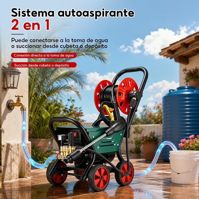 SOARFLY Hidrolimpiadora eléctrica profesional de alta presión (5800 PSI, 5800 W, 60 Hz, 12 l/min)-hidrolavadora para lavar minisplit