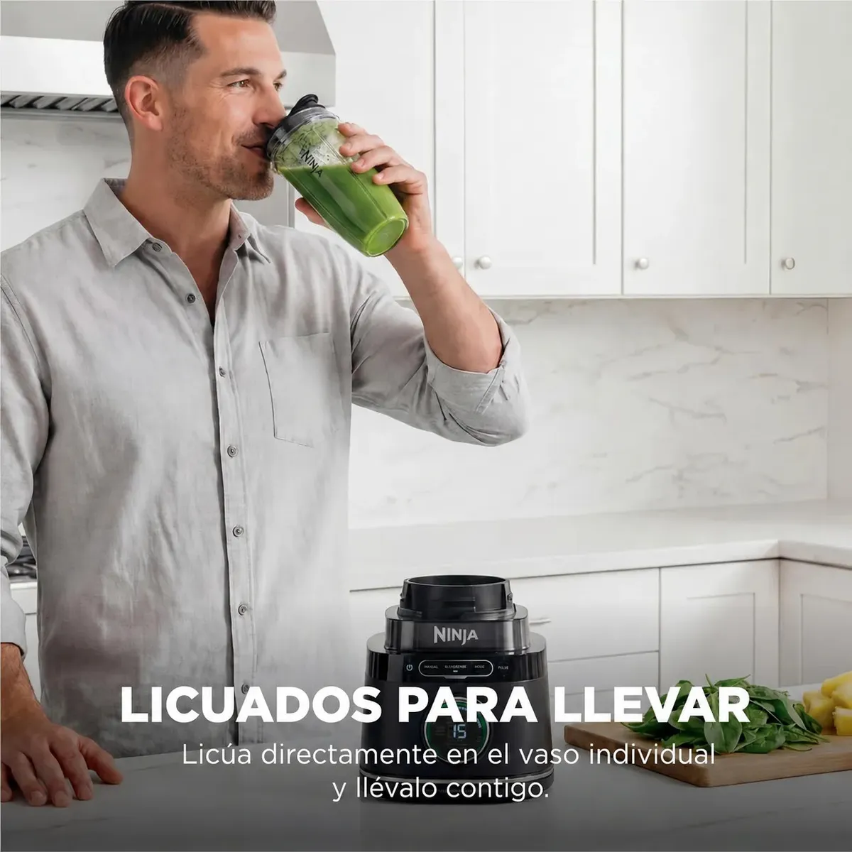 Sistema de Cocina Ninja® Detect™ Power Blender + Procesador Pro con BlendSense™, Vaso de 2.1 L, 1800 W