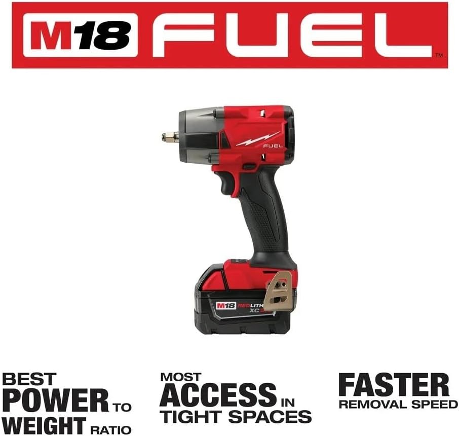Nuevo kit de llave de impacto de par medio Milwaukee M18 de 3/8" (modelo 2960-22R)