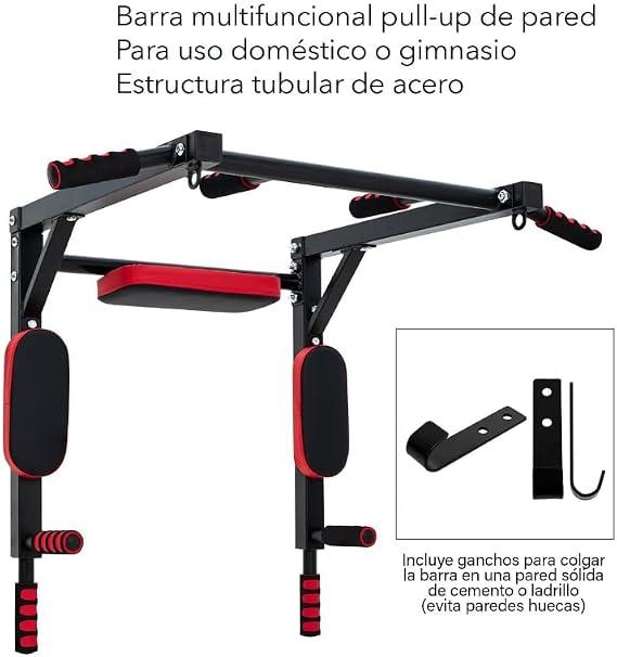 Barra Multifuncional De Uso Rudo 8 En 1 Para Dominadas Y Calistenia En Casa