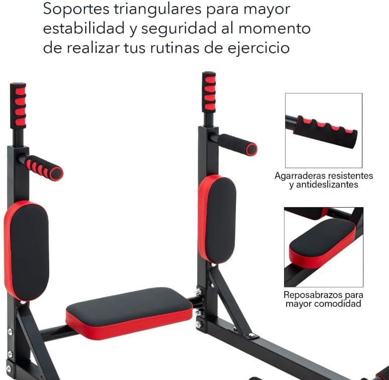 Barra Multifuncional De Uso Rudo 8 En 1 Para Dominadas Y Calistenia En Casa