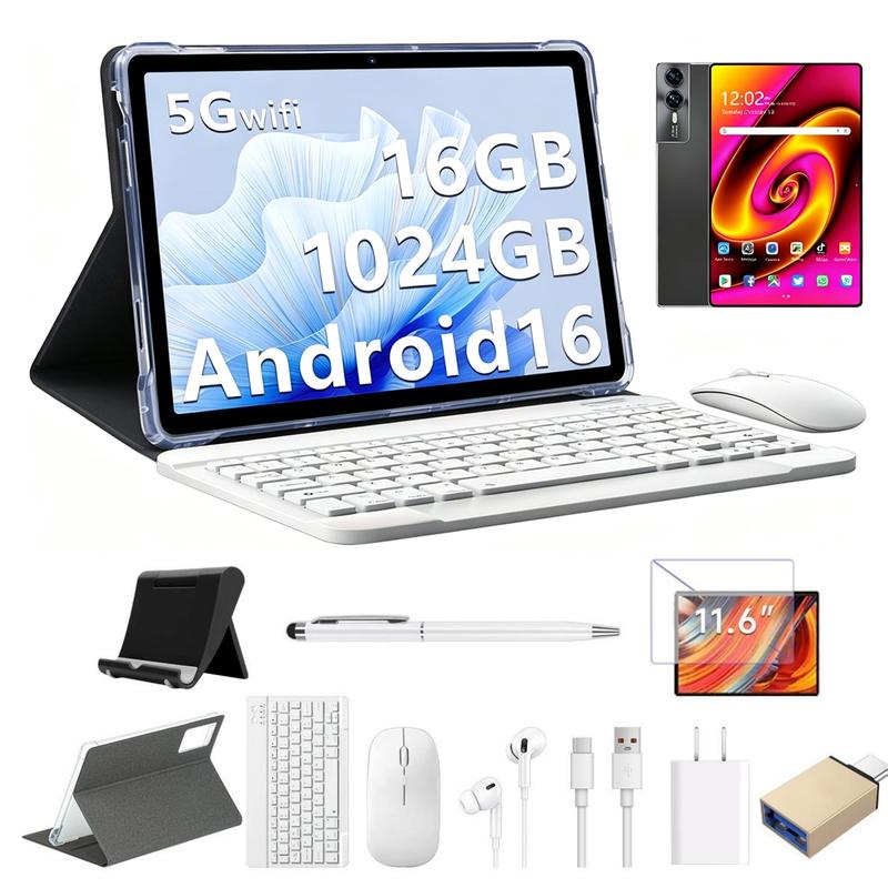 Galaxy Tableta S12 Nuevo Galaxy Modelo 2026 de 11.6 Pulgadas [16 GB + 1 TB] | Pantalla OLED Color Real 120 Hz, Tecnología Similar a PCI | Ultra Delgada | Alta Definición | Ideal para Oficina y Entretenimiento | Wi-Fi y Bluetooth con Cámara