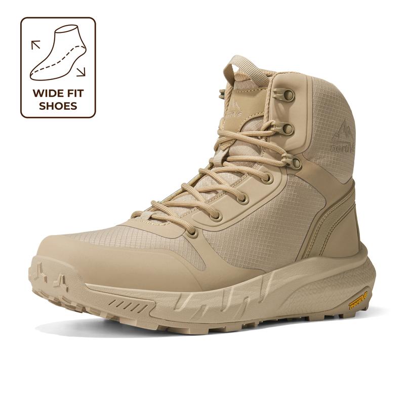 Botas tácticas ligeras y cómodas, con cierre lateral, para trabajo diario, motocicleta y senderismo, 8 pulgadas, calzado de seguridad para exterior