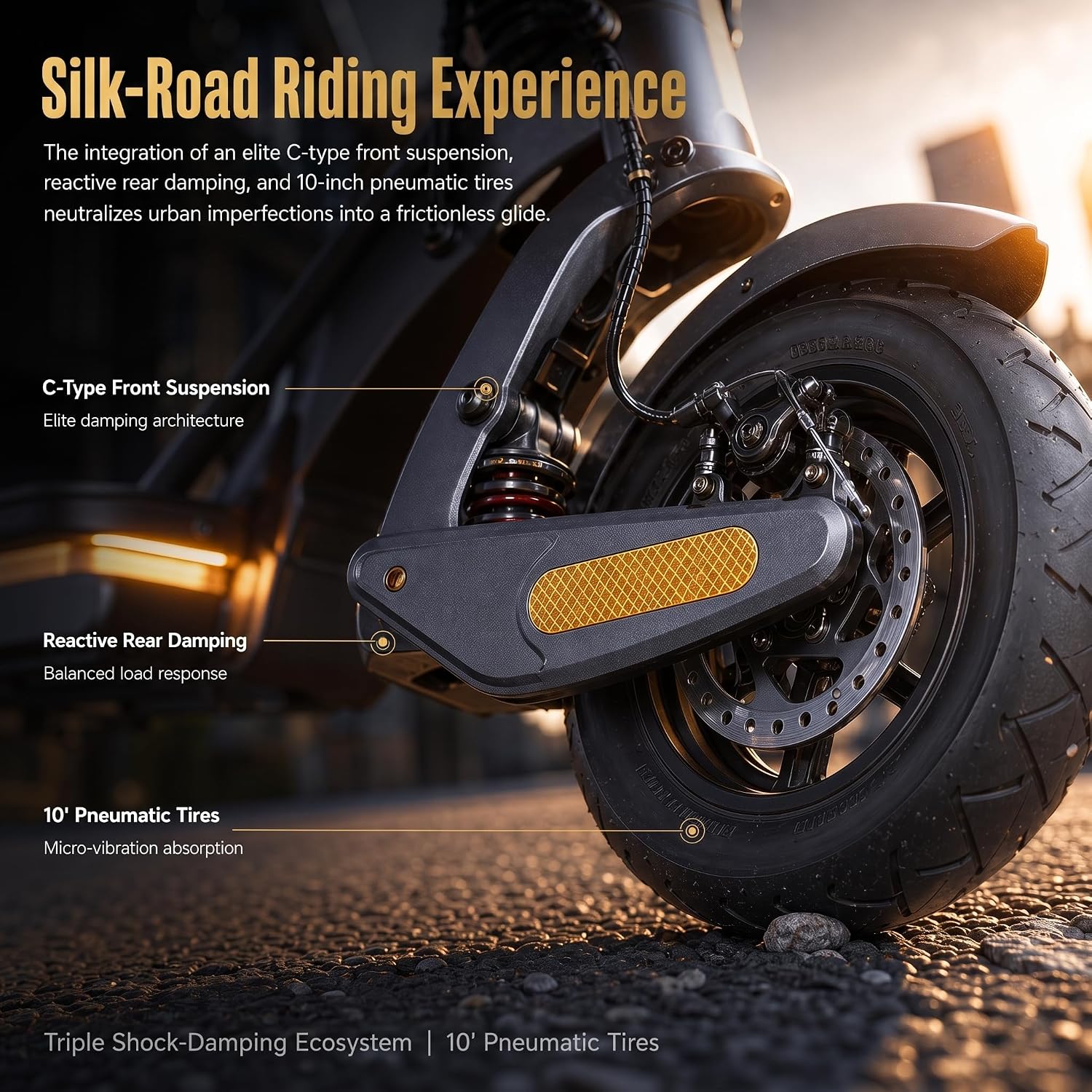 isinwheel S NOVA PRO Electric Scooter for Adults, 38 Miles Long Range, 28 Mph Top Speed, 1000W Motor, 264lbs Load, Foldable Commuting E-Scooter with 10" Pneumatic Tires, Dual Suspension, Dual Disc