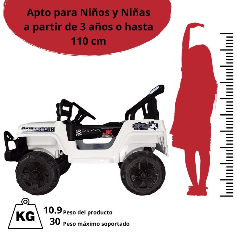 Camioneta Montable Eléctrica para Niños Control Remoto 12v