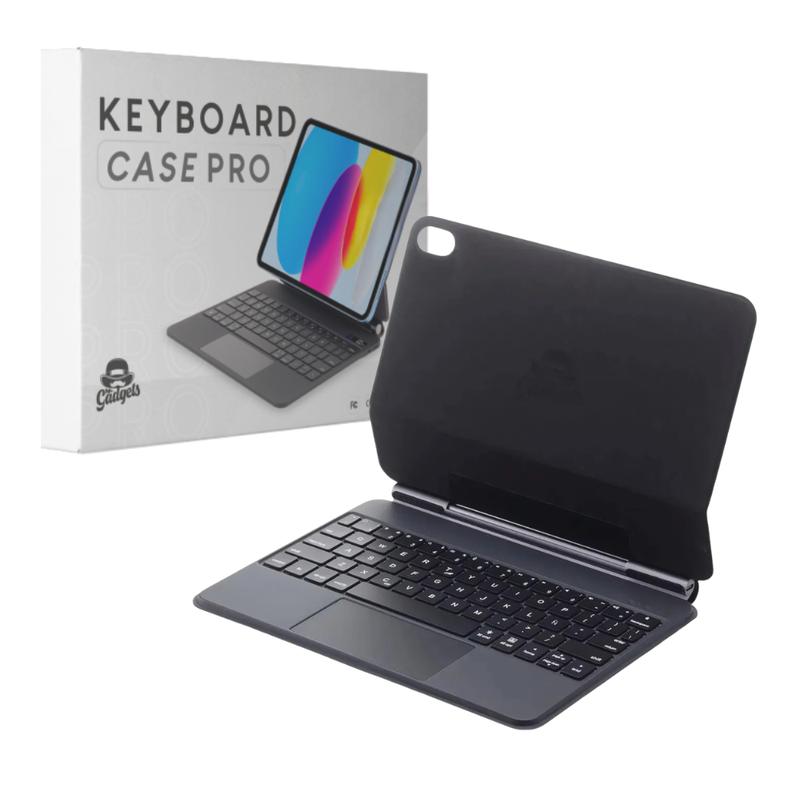 Mr. Gadgets Keyboard Case Pro Compatible Para iPad Funda Teclado Rgb En Español Ñ Magnética Teclado Mágico  Conexión Inalambrica