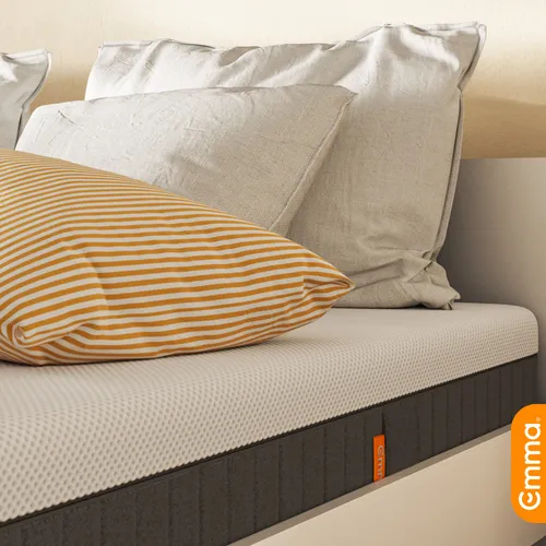 Colchón Queen Size Emma Premium Memory Foam Anti Movimiento Color Blanco