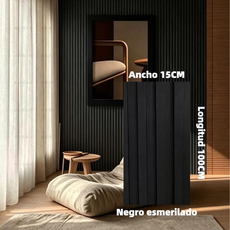 20 pz Lambrin 3D, Material PVC y Grano de Madera, 1mx17cm, Facil Instalacion, Panel Decorativo Para Pared, Grano de Madera, Lambrin Decorativo, Mejoras del Hogar, Decoracion Habitacion, Sala de Estar, Cocina