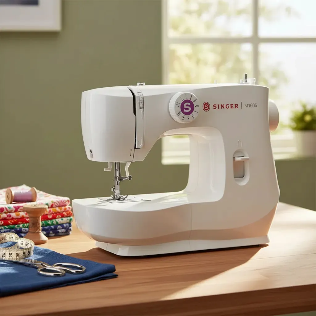 Máquina De Coser Familiar Básica Singer M1605 Blanco