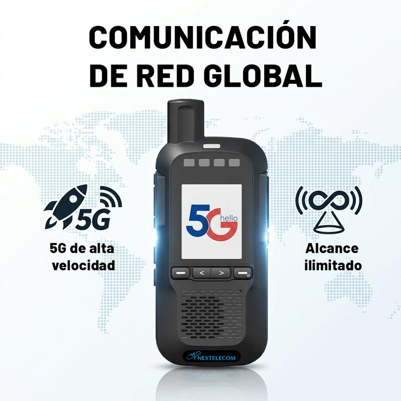Radio de comunicación de largo alcance con cobertura ilimitada, cifrado AES-256, ultradelgada y portátil, recargable, ideal para equipos de trabajo, familias y actividades al aire libre. Paquete de 2 unidades.