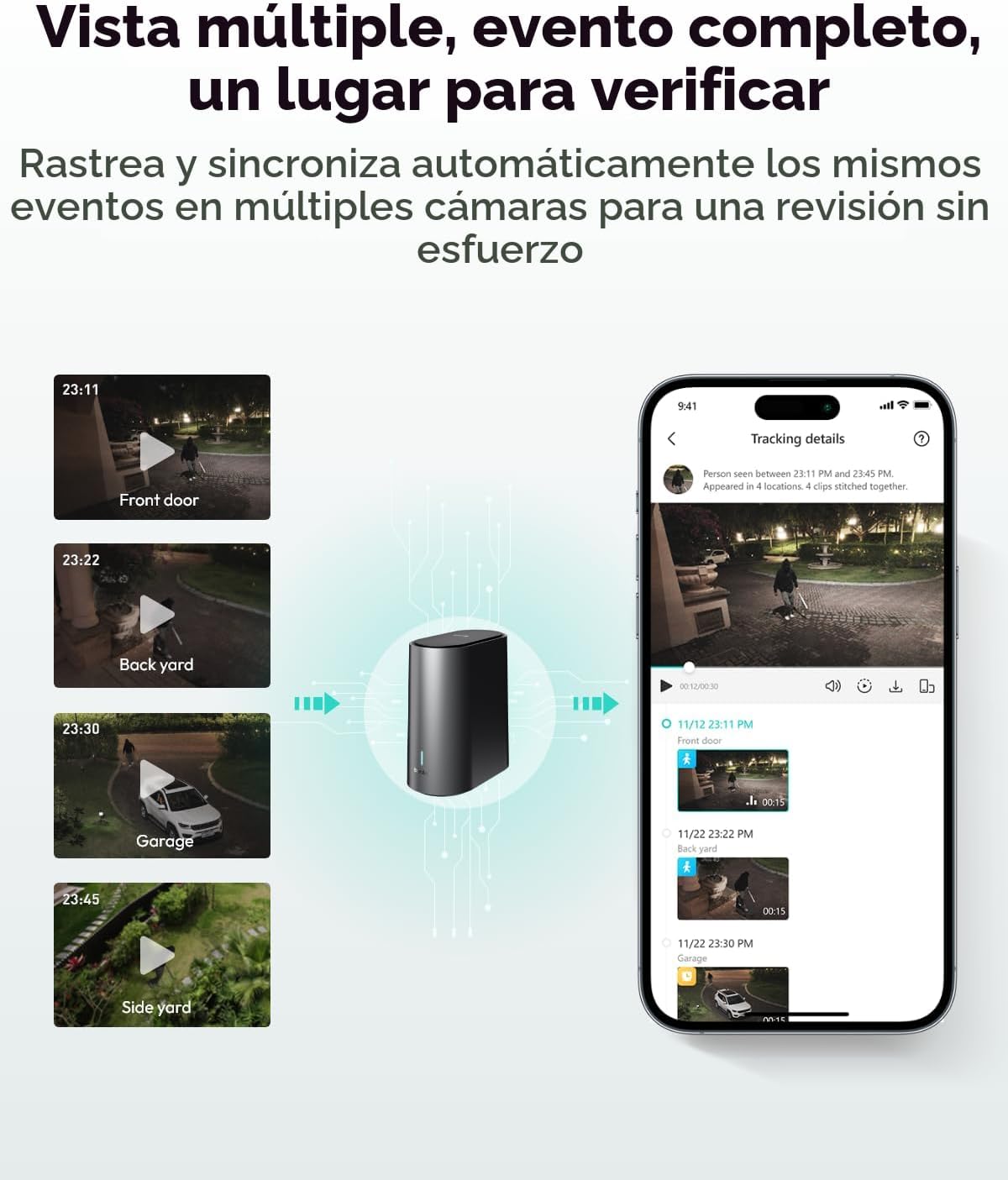 BOTSLAB - Cámara de seguridad inalámbrica 4K para exteriores-Dos cámaras