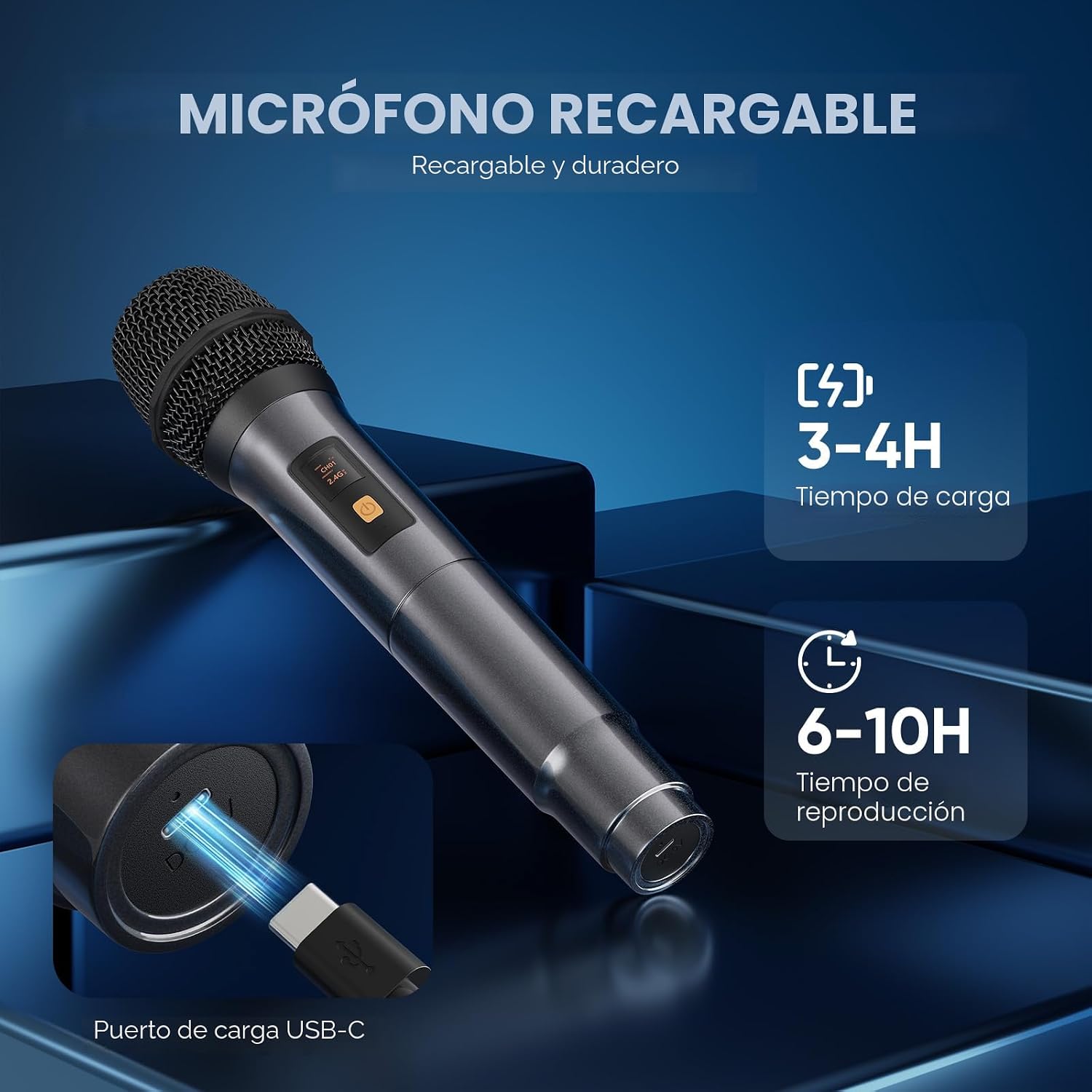 Máquina de karaoke, altavoz Bluetooth portátil con 2 micrófonos inalámbricos para adultos y niños con luces, micrófono de karaoke con sistema PA compatible con USB/TF/FM/AUX para paquetes de sistema