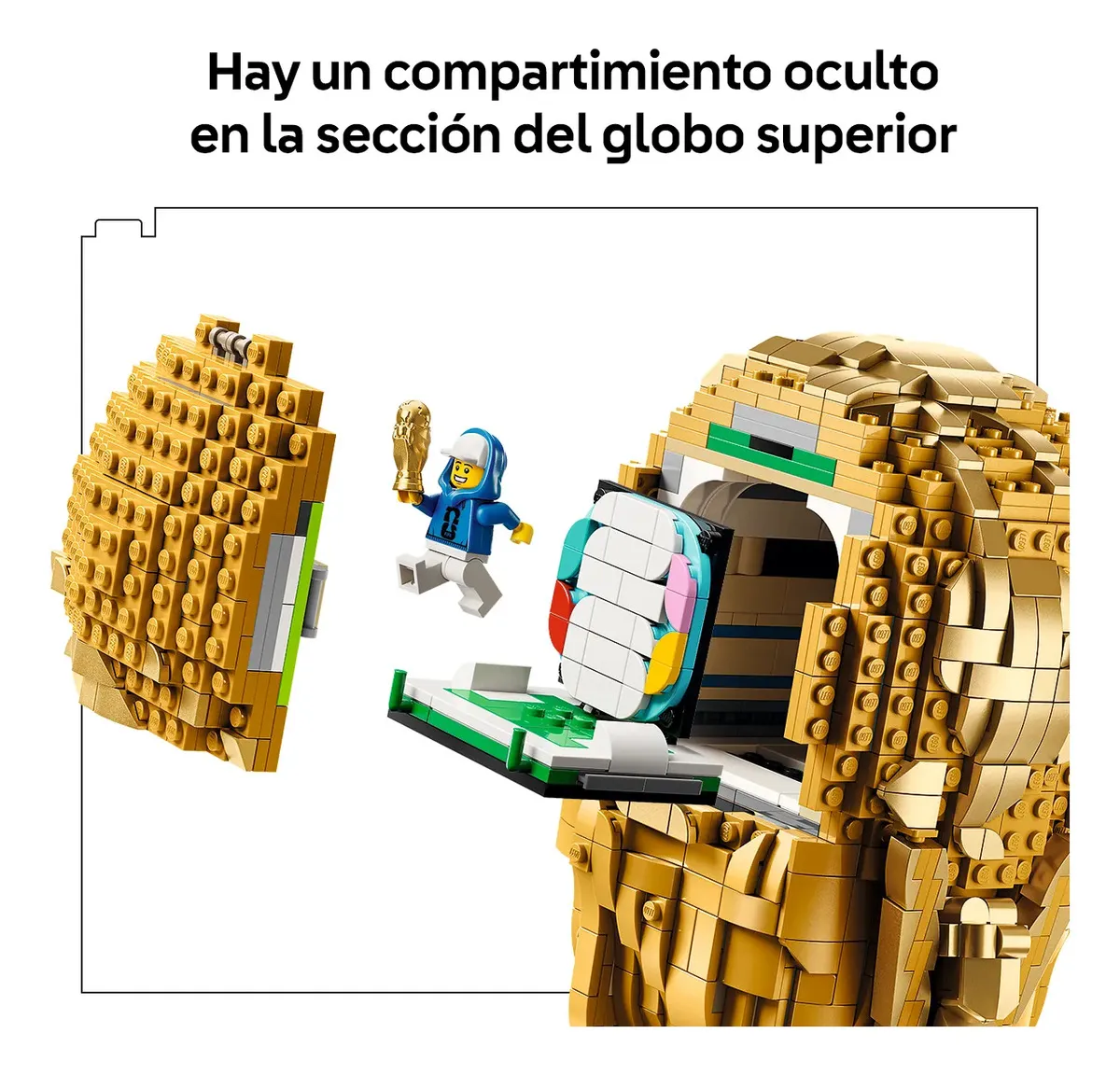 LEGO Editions Trofeo Oficial de la Copa Mundial de la FIFA 43020; réplica coleccionable a tamaño real; regalo para aficionados del fútbol y recuerdo único del Mundial; 12+