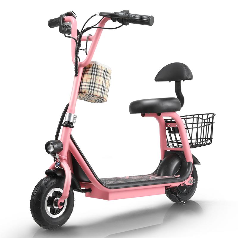 HONEY WHALE JL005 Scooter Eléctrico Infantil 18KM/H-350W-10KM-3.6AH-(MAX)Velocidad-Potencia-Autonomía-Capacidad de la Batería, Patin Eléctrico para Niños y Niñas con Asiento, Altavoz Bluetooth HONEYWHALE