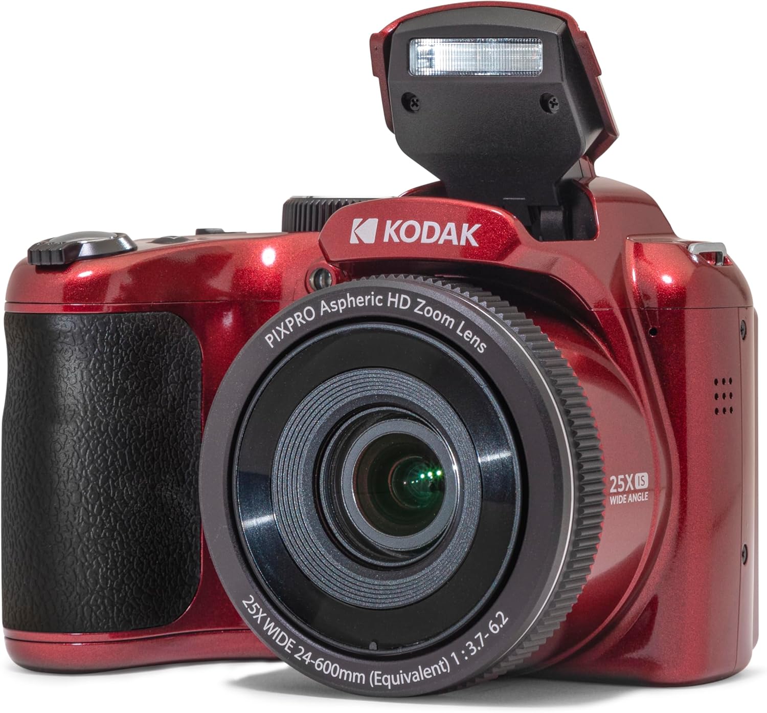 Kodak PIXPRO AZ255-WH Cámara Digital de 16 MP, Zoom óptico de 25 x 24 mm, Lente Gran Angular, estabilización óptica de Imagen, 1080P, Full HD, Video, cámara de vlogging LCD de 3 Pulgadas (Blanco)