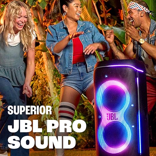JBL PartyBox Ultimate Bocina Efecto Luz LED, Bluetooth, 1100 W de Potencia, Resistente al Agua IPX4 - Negro