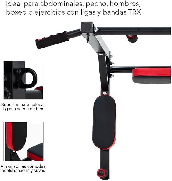 Barra Multifuncional De Uso Rudo 8 En 1 Para Dominadas Y Calistenia En Casa