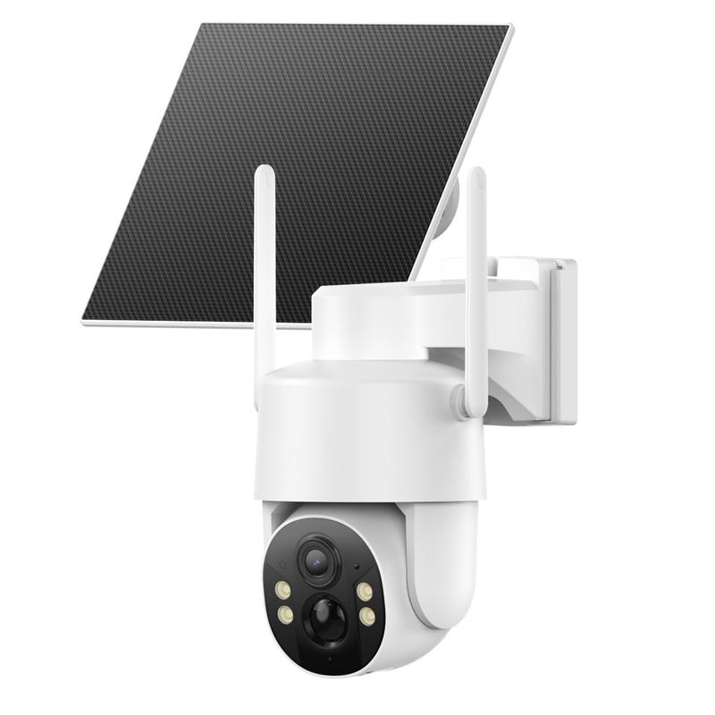[SummerWins] Cámara de seguridad 4G alimentada por energía solar CB174S, visión nocturna en color 4MP HD, tarjeta SIM integrada, cámara para exteriores sin Wi‑Fi para granja/hogar con resistencia al agua IP65, servicio de datos 4G LTE requiere activar Sum